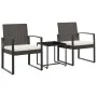 Garden dining set 3 pieces with brown rattan-look PP and cushions by vidaXL, Garden sets - Ref: Foro24-360207, Price: 107,96 ...
