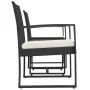 3-piece garden dining set with black rattan look PP cushions by vidaXL, Garden sets - Ref: Foro24-360206, Price: 136,83 €, Di...