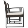 Garden dining set 3 pieces with brown rattan-look PP and cushions by vidaXL, Garden sets - Ref: Foro24-360207, Price: 112,53 ...