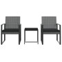 Garden dining set 3 pieces with PP cushions, dark gray rattan look by vidaXL, Garden sets - Ref: Foro24-360208, Price: 150,17...