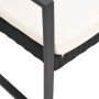 2-seater garden bench with black rattan look PP cushions by vidaXL, garden benches - Ref: Foro24-360209, Price: 115,51 €, Dis...