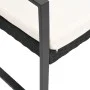 2-seater garden bench with black rattan look PP cushions by vidaXL, garden benches - Ref: Foro24-360209, Price: 112,18 €, Dis...