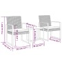 Garden dining set 3 pieces with PP cushions, dark gray rattan look by vidaXL, Garden sets - Ref: Foro24-360208, Price: 150,17...