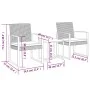 Garden dining set 3 pieces with PP cushions, dark gray rattan look by vidaXL, Garden sets - Ref: Foro24-360208, Price: 145,01...