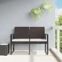 2-seater garden bench with PP cushions, brown rattan look by vidaXL, garden benches - Ref: Foro24-360210, Price: 111,01 €, Di...