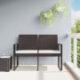 2-Sitzer-Gartenbank mit PP-Polstern, brauner Rattan-Look von vidaXL, Gartenbänke - Ref: Foro24-360210, Preis: 112,95 €, Rabat...