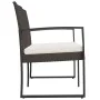 2-seater garden bench with PP cushions, brown rattan look by vidaXL, garden benches - Ref: Foro24-360210, Price: 111,01 €, Di...