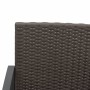 2-seater garden bench with PP cushions, brown rattan look by vidaXL, garden benches - Ref: Foro24-360210, Price: 112,95 €, Di...