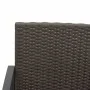 2-seater garden bench with PP cushions, brown rattan look by vidaXL, garden benches - Ref: Foro24-360210, Price: 111,01 €, Di...