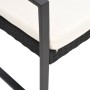 3-seater garden bench with black rattan look PP cushions by vidaXL, garden benches - Ref: Foro24-360212, Price: 169,33 €, Dis...