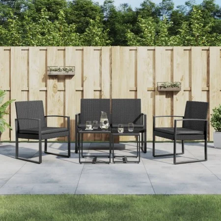 5-piece garden dining set with black rattan-look PP cushions by vidaXL, Garden sets - Ref: Foro24-360215, Price: 204,39 €, Di...
