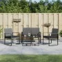 Garden dining set 5 pieces with PP cushions dark gray rattan look by vidaXL, Garden sets - Ref: Foro24-360217, Price: 212,79 ...