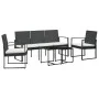 5-piece garden dining set with black rattan-look PP cushions by vidaXL, Garden sets - Ref: Foro24-360218, Price: 190,60 €, Di...