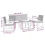 5-piece garden dining set with black rattan-look PP cushions by vidaXL, Garden sets - Ref: Foro24-360218, Price: 190,60 €, Di...