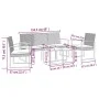Garden dining set 5 pieces and brown rattan look PP cushions by vidaXL, Garden sets - Ref: Foro24-360219, Price: 238,39 €, Di...