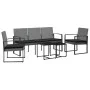Garden dining set 5 pieces with PP cushions dark gray rattan look by vidaXL, Garden sets - Ref: Foro24-360220, Price: 238,39 ...