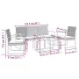 Garden dining set 5 pieces with PP cushions dark gray rattan look by vidaXL, Garden sets - Ref: Foro24-360220, Price: 238,39 ...