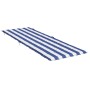 Blau-weiß gestreiftes Oxford-Stoff-Liegekissen von vidaXL, Kissen für Stühle und Sofas - Ref: Foro24-361355, Preis: 41,50 €, ...