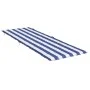Blue and white striped Oxford fabric lounger cushion by vidaXL, Cushions for chairs and sofas - Ref: Foro24-361355, Price: 40...