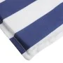 Blue and white striped Oxford fabric lounger cushion by vidaXL, Cushions for chairs and sofas - Ref: Foro24-361377, Price: 38...
