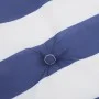Blue and white striped Oxford fabric lounger cushion by vidaXL, Cushions for chairs and sofas - Ref: Foro24-361377, Price: 38...
