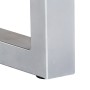 Mesa de centro borde natural madera maciza acacia 60x60x40 cm