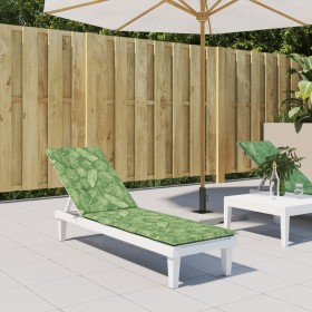 Sonnenliegenkissen aus Oxford-Stoff mit Blattdruck von vidaXL, Kissen für Stühle und Sofas - Ref: Foro24-361381, Preis: 38,43...