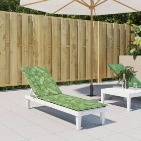 Sonnenliegenkissen aus Oxford-Stoff mit Blattdruck von vidaXL, Kissen für Stühle und Sofas - Ref: Foro24-361381, Preis: 37,69...