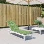 Oxford fabric sun lounger cushion with leaf print by vidaXL, Cushions for chairs and sofas - Ref: Foro24-361381, Price: 37,69...
