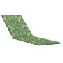 Oxford fabric sun lounger cushion with leaf print by vidaXL, Cushions for chairs and sofas - Ref: Foro24-361381, Price: 37,69...