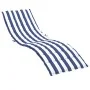 Cojín de tumbona tela Oxford a rayas azul y blanco de vidaXL, Cojines para sillas y sofás - Ref: Foro24-361421, Precio: 43,95...