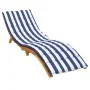 Cojín de tumbona tela Oxford a rayas azul y blanco de vidaXL, Cojines para sillas y sofás - Ref: Foro24-361421, Precio: 43,95...