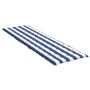 Cojín de tumbona tela Oxford a rayas azul y blanco de vidaXL, Cojines para sillas y sofás - Ref: Foro24-361421, Precio: 43,95...