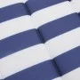 Cojín de tumbona tela Oxford a rayas azul y blanco de vidaXL, Cojines para sillas y sofás - Ref: Foro24-361421, Precio: 43,95...