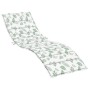 Oxford fabric sun lounger cushion with leaf print by vidaXL, Cushions for chairs and sofas - Ref: Foro24-361446, Price: 48,30...