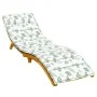 Oxford fabric sun lounger cushion with leaf print by vidaXL, Cushions for chairs and sofas - Ref: Foro24-361446, Price: 47,03...