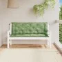 Cojines banco jardín 2 uds tela estampado de hojas 150x50x7 cm de vidaXL, Cojines para sillas y sofás - Ref: Foro24-361713, P...