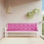 Garden bench cushions 2 units pink fabric 200x50x7 cm by vidaXL, Cushions for chairs and sofas - Ref: Foro24-361752, Price: 5...