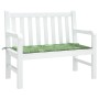 Gartenbankkissen aus bedrucktem Oxford-Stoff mit Blattmuster 120x50x3 cm von vidaXL, Kissen für Stühle und Sofas - Ref: Foro2...