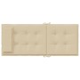 Stuhlkissen mit hoher Rückenlehne, 4 Stück, beiges Oxford-Gewebe von vidaXL, Kissen für Stühle und Sofas - Ref: Foro24-361884...