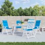 Cojines de silla con respaldo alto 4 uds tela Oxford azul claro von vidaXL, Kissen für Stühle und Sofas - Ref: Foro24-361887,...