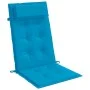 Cojines de silla con respaldo alto 4 uds tela Oxford azul claro de vidaXL, Cojines para sillas y sofás - Ref: Foro24-361887, ...