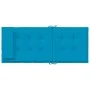 Cojines de silla con respaldo alto 4 uds tela Oxford azul claro de vidaXL, Cojines para sillas y sofás - Ref: Foro24-361887, ...