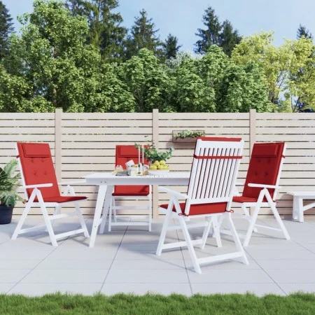 Cojines de silla con respaldo alto 4 uds tela Oxford rojo by vidaXL, Cushions for chairs and sofas - Ref: Foro24-361893, Pric...
