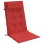 Cojines de silla con respaldo alto 6 uds tela Oxford rojo