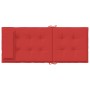 Cojines de silla con respaldo alto 6 uds tela Oxford rojo