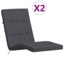Liegekissen 2 Stück anthrazitgrauer Oxford-Stoff von vidaXL, Kissen für Stühle und Sofas - Ref: Foro24-361984, Preis: 49,15 €...