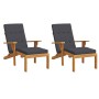 Liegekissen 2 Stück anthrazitgrauer Oxford-Stoff von vidaXL, Kissen für Stühle und Sofas - Ref: Foro24-361984, Preis: 49,15 €...