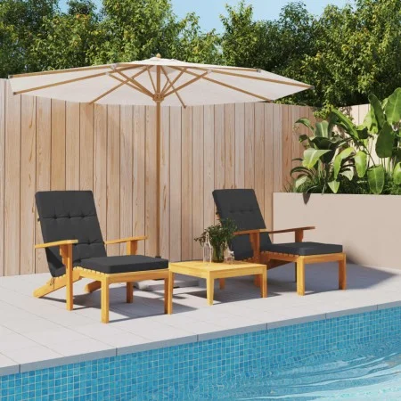 Cushions for sun lounger 2 pcs black Oxford fabric by vidaXL, Cushions for chairs and sofas - Ref: Foro24-361991, Price: 48,7...