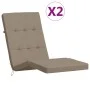 Lounger cushions 2 pcs gray taupe Oxford fabric by vidaXL, Cushions for chairs and sofas - Ref: Foro24-361992, Price: 60,14 €...